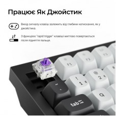 Клавиатура Keychron Q1 HE Magnetic Switch RGB UA Black (Q1H-M1-UA) - Фото