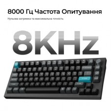 Клавіатура Keychron Q1 Ultra Keychron Red Switch RGB UA Black (Q1U-M1-UA) - Фото