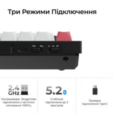 Клавіатура Keychron Q6 HE Magnetic Switch RGB UA Black (Q6H-M1-UA) - Фото