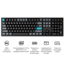 Клавіатура Keychron Q6 Ultra Keychron Red Switch RGB UA Black (Q6U-M1-UA) - Фото