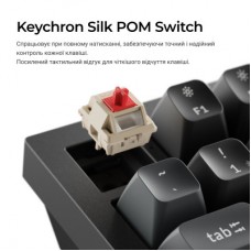 Клавіатура Keychron Q6 Ultra Keychron Red Switch RGB UA Black (Q6U-M1-UA) - Фото