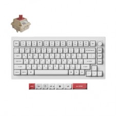 Клавіатура Keychron V1 Ultra Keychron Red Switch RGB UA White (V1U-F1-UA) - Фото