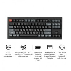 Клавіатура Keychron V3 Ultra Keychron Red Switch RGB UA Black (V3U-D1-UA) - Фото