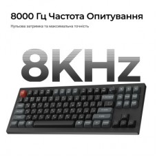 Клавіатура Keychron V3 Ultra Keychron Red Switch RGB UA Black (V3U-D1-UA) - Фото