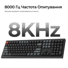 Клавіатура Keychron V6 Ultra Keychron Red Switch RGB UA Black (V6U-D1-UA) - Фото