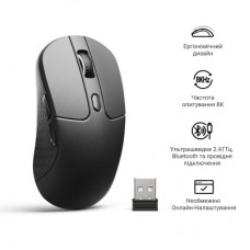 Мышка Keychron M3 Wireless/Bluetooth/USB Black (M3-A23) - Фото