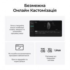 Мышка Keychron M3 Wireless/Bluetooth/USB Black (M3-A23) - Фото