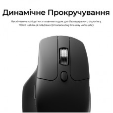 Мышка Keychron M6S Wireless/Bluetooth/USB Black (M6S-A72) - Фото