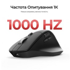 Мышка Keychron M6S Wireless/Bluetooth/USB Black (M6S-A72) - Фото