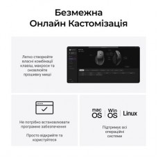Мышка Keychron M6S Wireless/Bluetooth/USB White (M6S-B72) - Фото