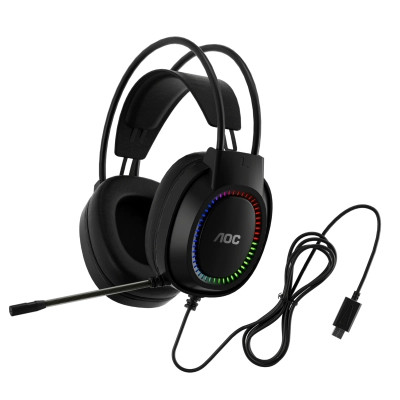 Наушники AOC ACG2500BK RGB Black (ACG2500BK/00)