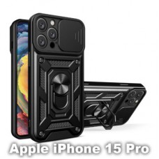 Чохол для мобільного телефона BeCover Military Apple iPhone 15 Pro Black (709953) Чохол для мобільного телефона BeCover Military Apple iPhone 15 Pro Black (709953) - Фото