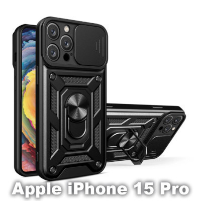 Чохол для мобільного телефона BeCover Military Apple iPhone 15 Pro Black (709953)