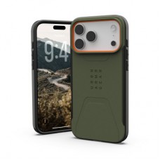 Чохол для мобільного телефона UAG iPhone 17 Pro Max Civilian MagSafe Olive/Orange (114546117297) Чохол для мобільного телефона UAG iPhone 17 Pro Max Civilian MagSafe Olive/Orange (114546117297) - Фото
