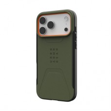 Чохол для мобільного телефона UAG iPhone 17 Pro Max Civilian MagSafe Olive/Orange (114546117297) Чохол для мобільного телефона UAG iPhone 17 Pro Max Civilian MagSafe Olive/Orange (114546117297) - Фото