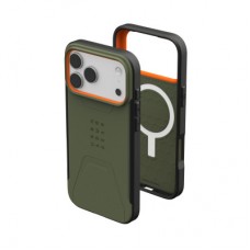 Чохол для мобільного телефона UAG iPhone 17 Pro Max Civilian MagSafe Olive/Orange (114546117297) Чохол для мобільного телефона UAG iPhone 17 Pro Max Civilian MagSafe Olive/Orange (114546117297) - Фото