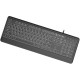 Клавиатура Gembird Slim Multimedia White Backlight USB Black (KB-UML-04-CYRL)