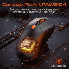 Мышка Meetion GW38 Wireless/Bluetooth/USB Black (MT-GW38-A) - Фото