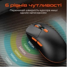 Мышка Meetion GW38 Wireless/Bluetooth/USB Black (MT-GW38-A) - Фото