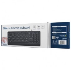 Клавіатура Gembird Slim Multimedia USB Black (KB-MCH-05-CYRL) - Фото
