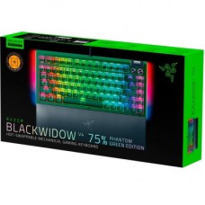 Клавіатура Razer BlackWidow V4 75% USB UA Phantom Green (RZ03-05003300-R3M1) - Фото