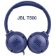 Навушники накладні дротові JBL T500 Blue (JBLT500BLU)
