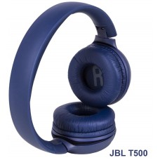 Навушники накладні дротові JBL T500 Blue (JBLT500BLU)