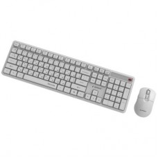 Комплект Gembird Silent Key Pro Business Wireless White (KBS-WMS-01-W-CYRL) - Фото