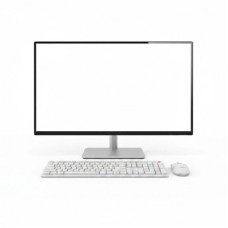 Комплект Gembird Silent Key Pro Business Wireless White (KBS-WMS-01-W-CYRL) - Фото