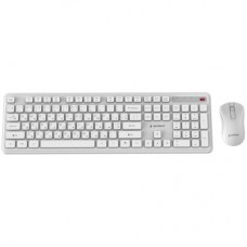 Комплект Gembird Slim Pro Business Wireless White (KBS-WPS-01-W-CYRL) - Фото