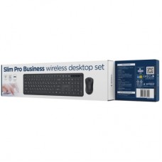 Комплект Gembird Slim Pro Business Wireless Black (KBS-WPS-01-CYRL) - Фото