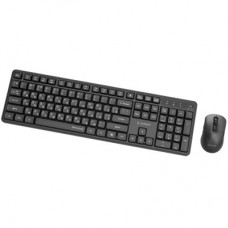 Комплект Gembird Silent Key Pro Business Wireless Black (KBS-WMS-01-CYRL) - Фото