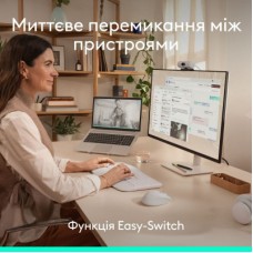 Мышка Logitech Signature Comfort Plus M850L Wireless/USB-C Off-White (910-007716) - Фото