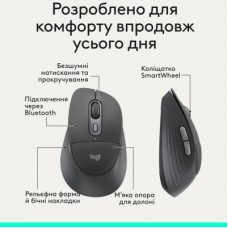 Мышка Logitech Signature Comfort Plus M850L Wireless/USB-C Graphite (910-007715) - Фото
