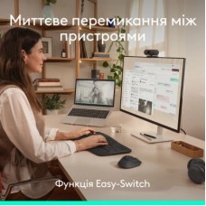 Мышка Logitech Signature Comfort Plus M850L Wireless/USB-C Graphite (910-007715) - Фото
