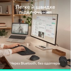 Мышка Logitech Signature Comfort Plus M850L Wireless/USB-C Graphite (910-007715) - Фото
