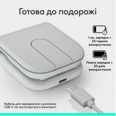 Мышка Logitech Mobi Fold Bluetooth Off-White (910-007631) - Фото