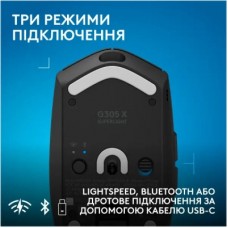 Мышка Logitech G305 X Superlight Wireless Black (910-007739) - Фото