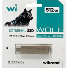 Накопичувач SSD USB 3.2 512 GB Wolf Wibrand (WIEXSSD/WO512GB) - Фото