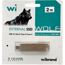 Накопичувач SSD USB 3.2 2 TB Wolf Wibrand (WIEXSSD/WO2TB) - Фото