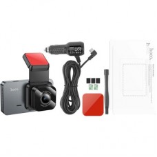 Видеорегистратор HOCO DV9 3-inch screen driving recorder (720P) Metal Gray (6942007633345) - Фото