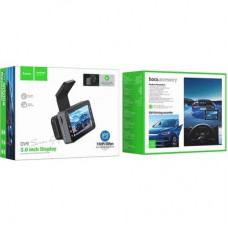 Видеорегистратор HOCO DV9 3-inch screen driving recorder (720P) Metal Gray (6942007633345) - Фото