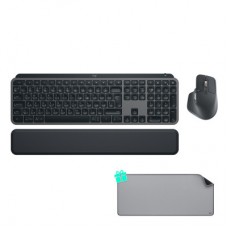 Комплект Logitech MX Keys for Business UA Graphite + Desk Mat Studio Series Mid Grey (MX920-010933)