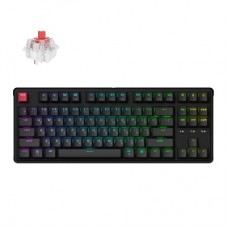 Клавиатура Keychron C3 Max Super Red Switch RGB Wireless/Bluetooth/USB UA Black (C3M-H1-UA) - Фото