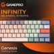 Клавиатура GamePro MK130 V2 Infinity QLAB Sakura Linear RGB USB UA Black (MK130-V2-B-QS)