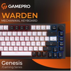 Клавиатура GamePro MK160 V2 Warden QLAB Sakura Linear RGB USB UA Black (MK160-V2-B-QS) - Фото