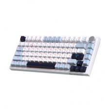 Клавиатура GamePro MK160 V2 Warden QLAB Sakura Linear RGB USB UA White (MK160-V2-BL-QS) - Фото