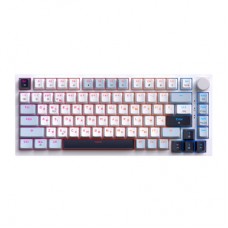 Клавиатура GamePro MK160 V2 Warden QLAB Sakura Linear RGB USB UA White (MK160-V2-BL-QS) - Фото