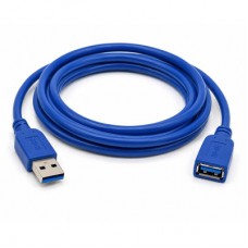 Дата кабель USB 3.0 AM/AF 1.5m blue XoKo (XK-AMAF-USB30-15-BL) - Фото