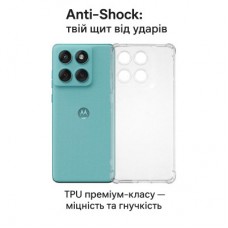 Чехол для мобильного телефона BeCover Anti-Shock Motorola Edge 60 Clear (713804) Чехол для мобильного телефона BeCover Anti-Shock Motorola Edge 60 Clear (713804) - Фото